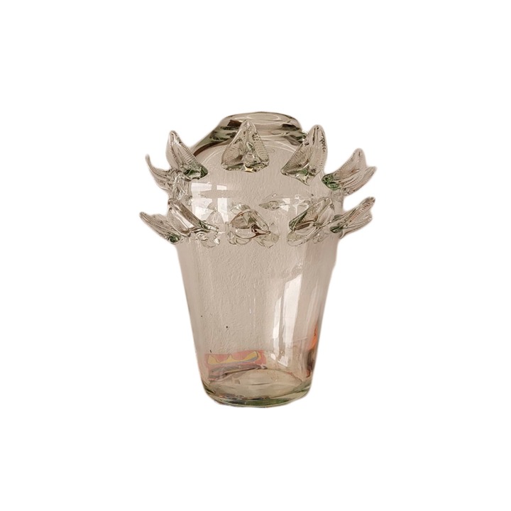 Vaso Folha Anturio Gg - Cristal Sem Ouro SR10594